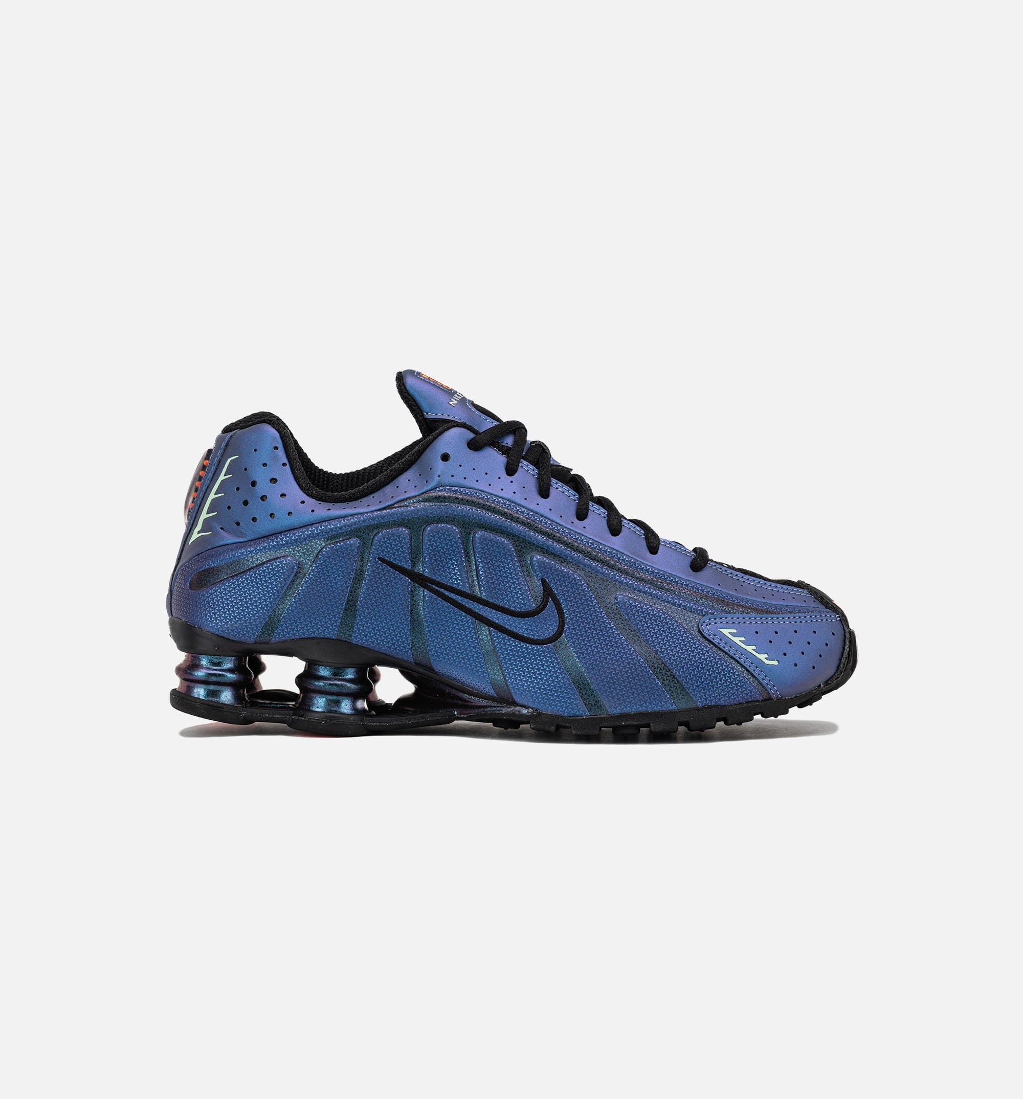 Shox R4 Mens Lifestyle Shoe - Black/Hot Punch