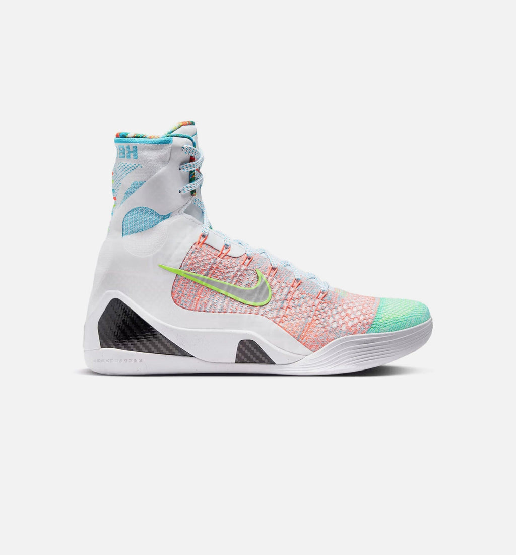 Kobe 9 Elite Protro What The Mens Lifestyle Shoe - White/Reflective Silver/Chlorine Blue/Black